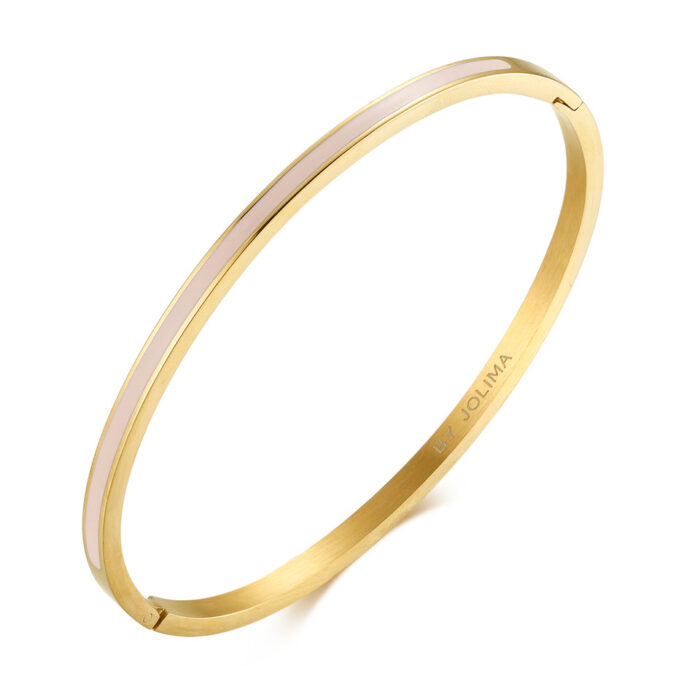 Armband Poppy S guld/nude, från By Jolima
