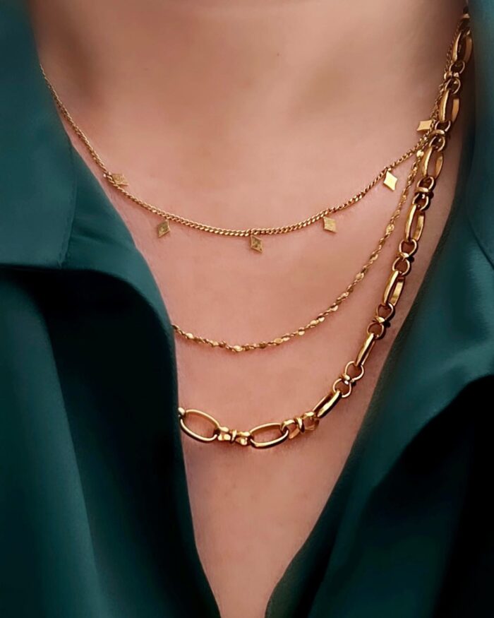 Halsband Kylie guld, från By Jolima