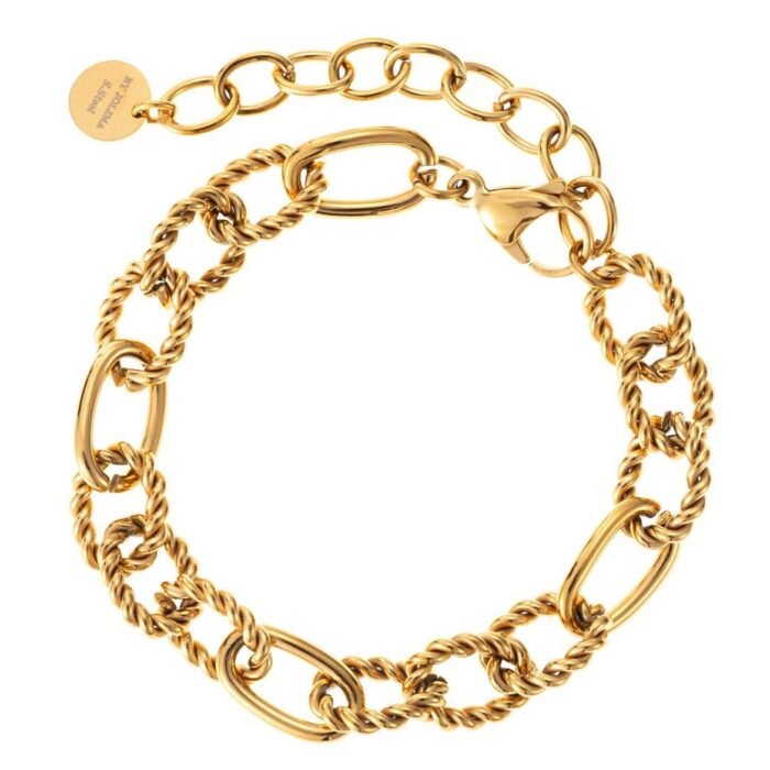 Armband Twist guld, från By Jolima